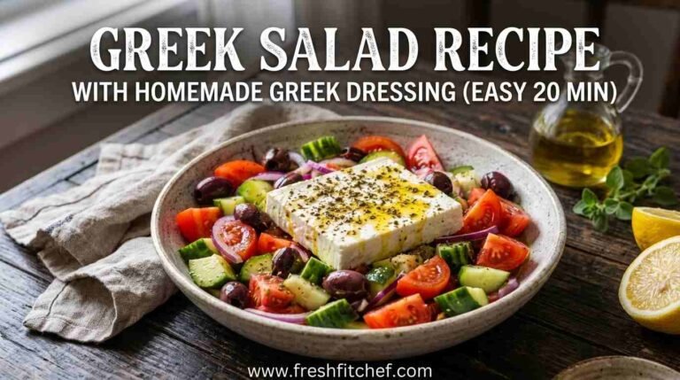 Greek Salad Recipe With Homemade Greek Dressing