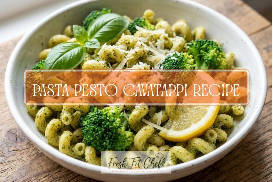 Pasta Pesto Cavatappi Recipe