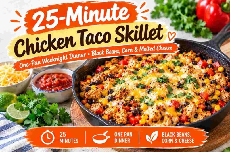 25-Minute Chicken Taco Skillet