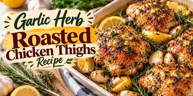 Garlic Herb Roasted Chicken Thighs Recipe
