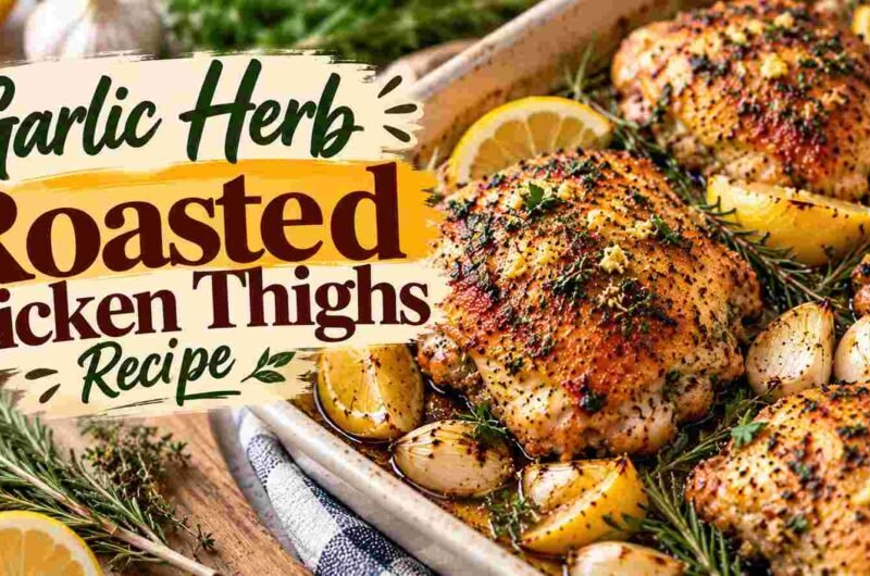 Garlic Herb Roasted Chicken Thighs Recipe
