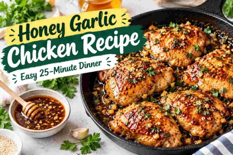 Honey Garlic Chicken Recipe – Easy 25-Minute Dinner